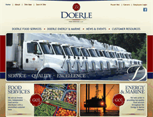 Tablet Screenshot of doerlefoods.com